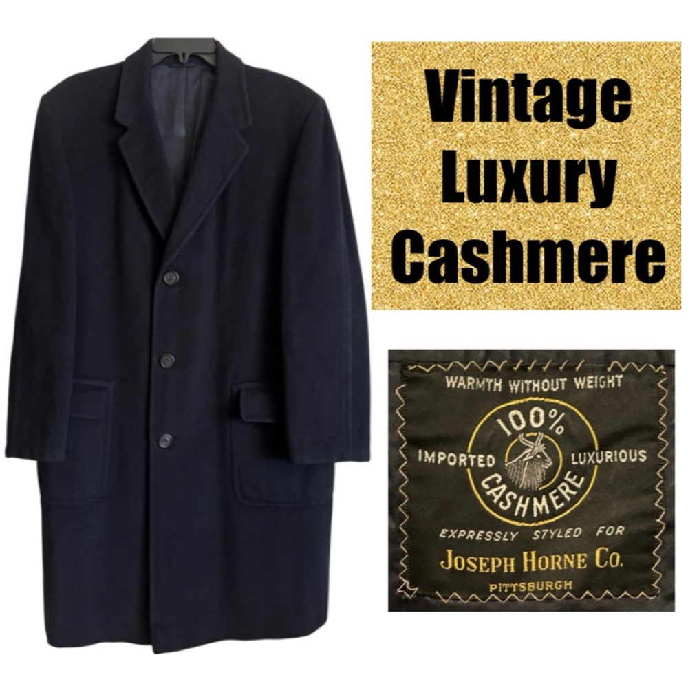 Vintage Luxury Cashmere Dress Top Coat Winter Overcoat Singl Breasted Black Wool